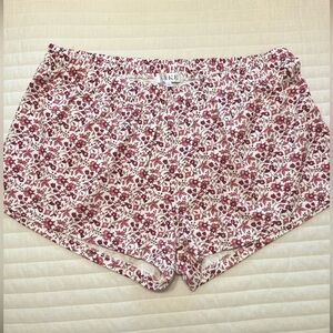 Lake Womens flower print shorts pajama bottoms PJs Size large